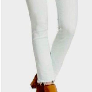 RAG & BONE / Crop Jean Color Mint Raw Hem Size 26